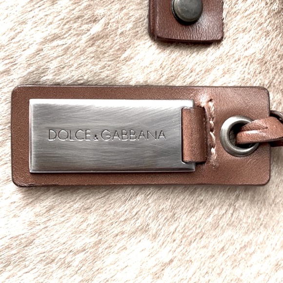 Vintage Dolce & Gabbana Fur and Leather Tote - Picture 9 of 14